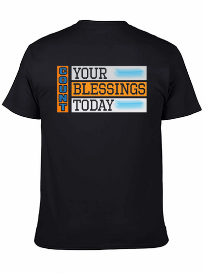 Camiseta Negra: Cuenta Tus Bendiciones Hoy