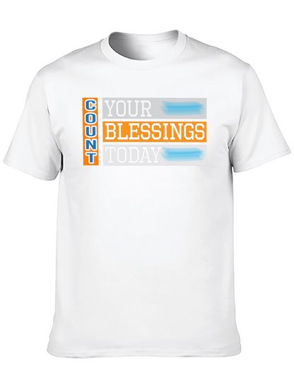 Camiseta Negra: Cuenta Tus Bendiciones Hoy