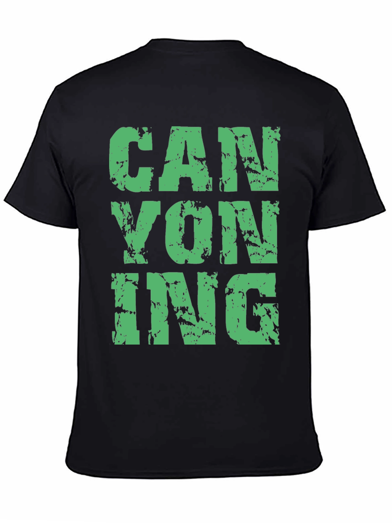 Camiseta Negra Canyoning para Aventura