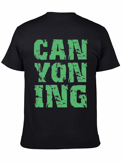 Camiseta Negra Canyoning para Aventura