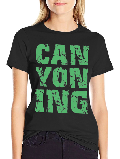 Camiseta Negra Canyoning para Aventura