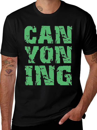 Camiseta Negra Canyoning para Aventura
