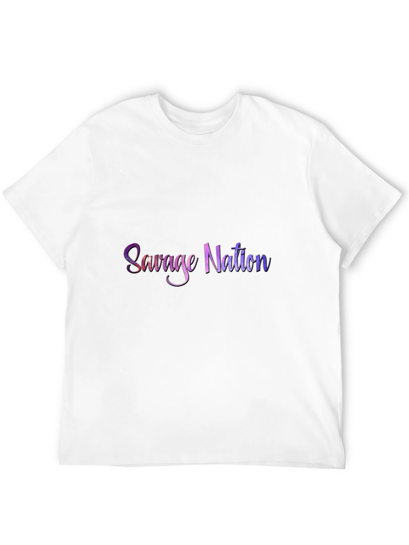 Camiseta Negra Savage Nation Estampada
