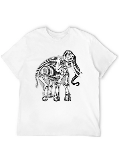 Camiseta Negra Esqueleto de Mamut