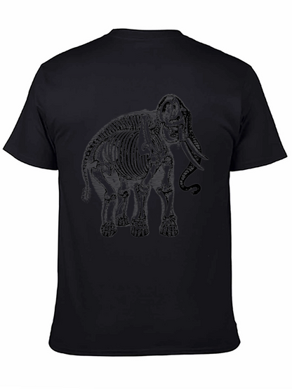 Camiseta Negra Esqueleto de Mamut