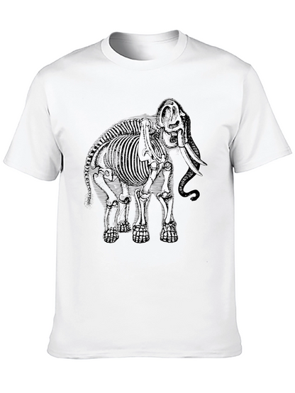 Camiseta Negra Esqueleto de Mamut
