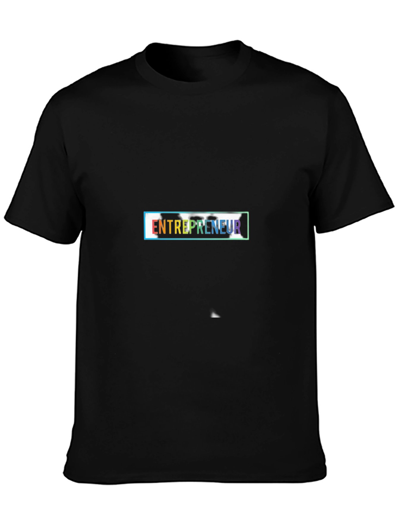 Camiseta Negra Entrepreneur Diseño Moderno