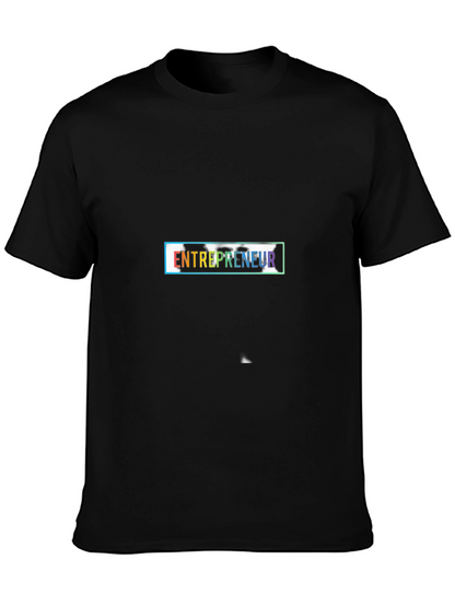Camiseta Negra Entrepreneur Diseño Moderno