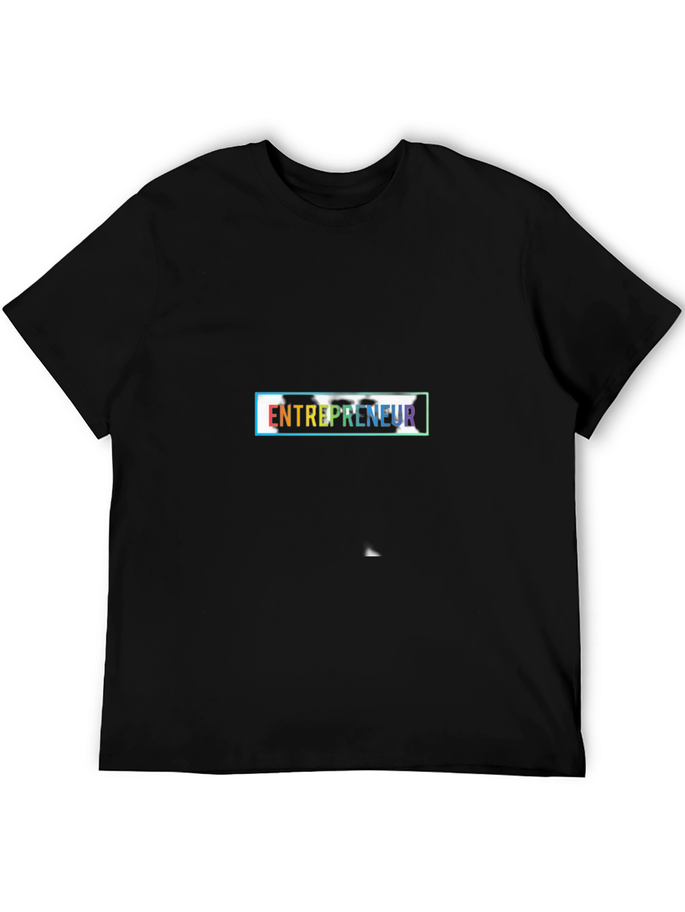 Camiseta Negra Entrepreneur Diseño Moderno