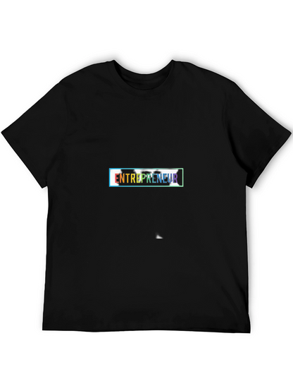 Camiseta Negra Entrepreneur Diseño Moderno