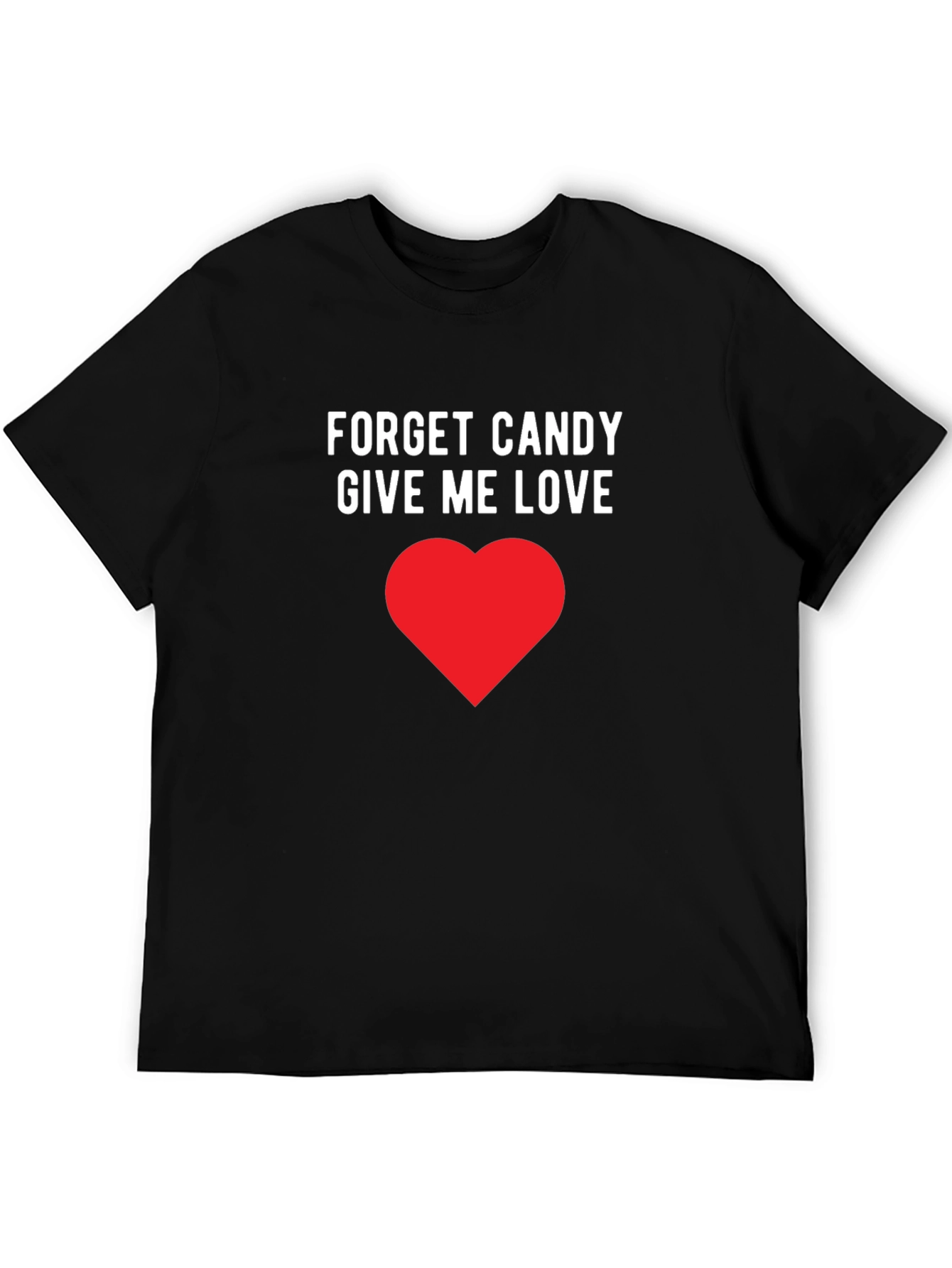 Camiseta Negra Olvida el Caramelo Dame Amor