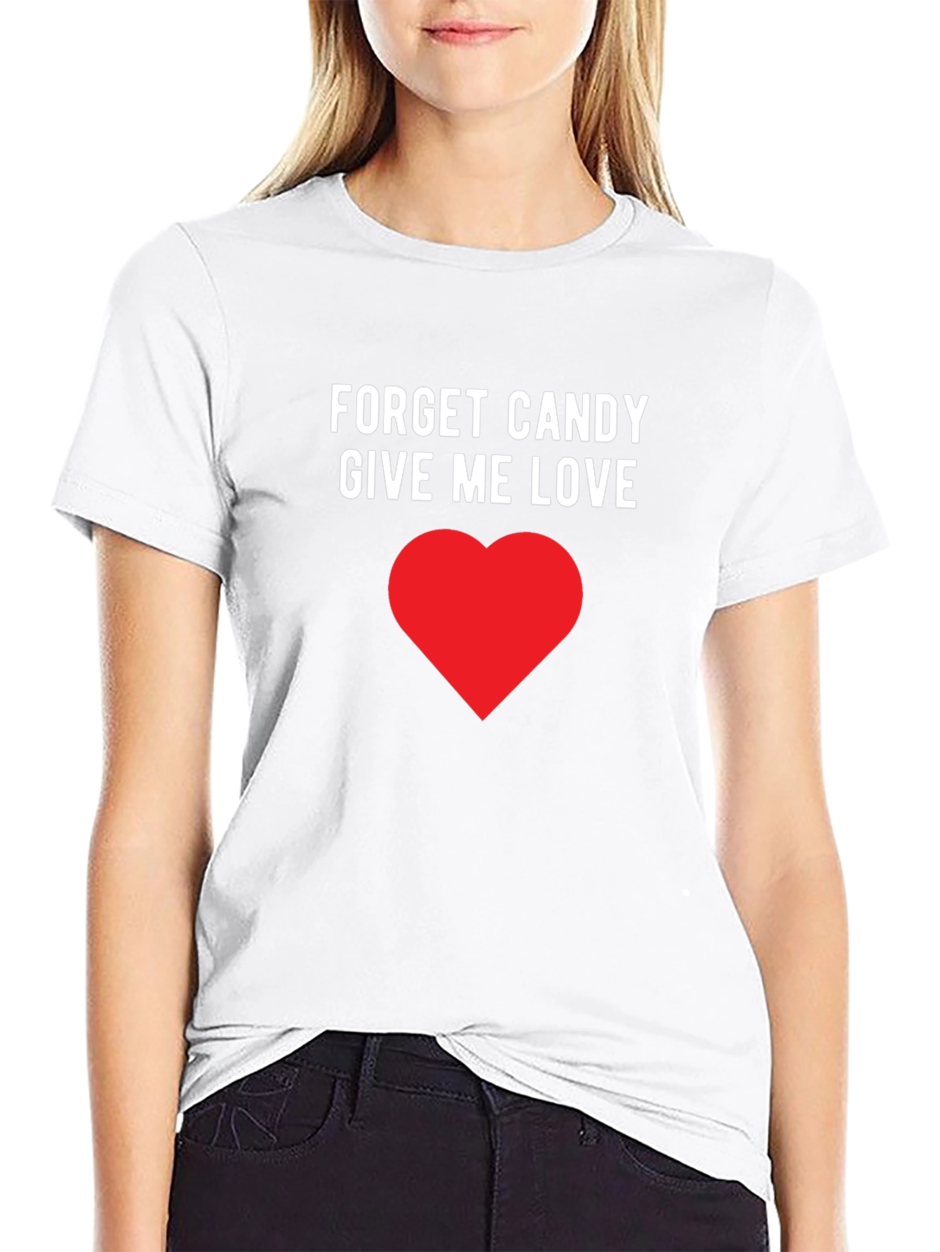 Camiseta Negra Olvida el Caramelo Dame Amor