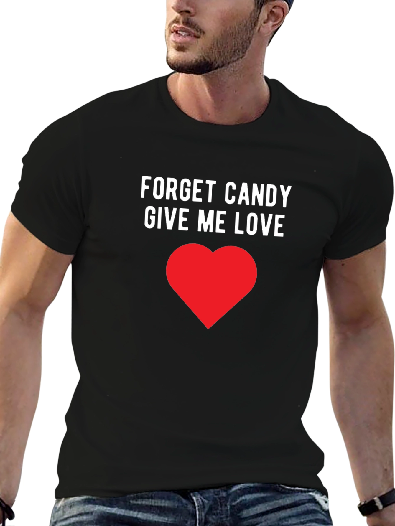 Camiseta Negra Olvida el Caramelo Dame Amor