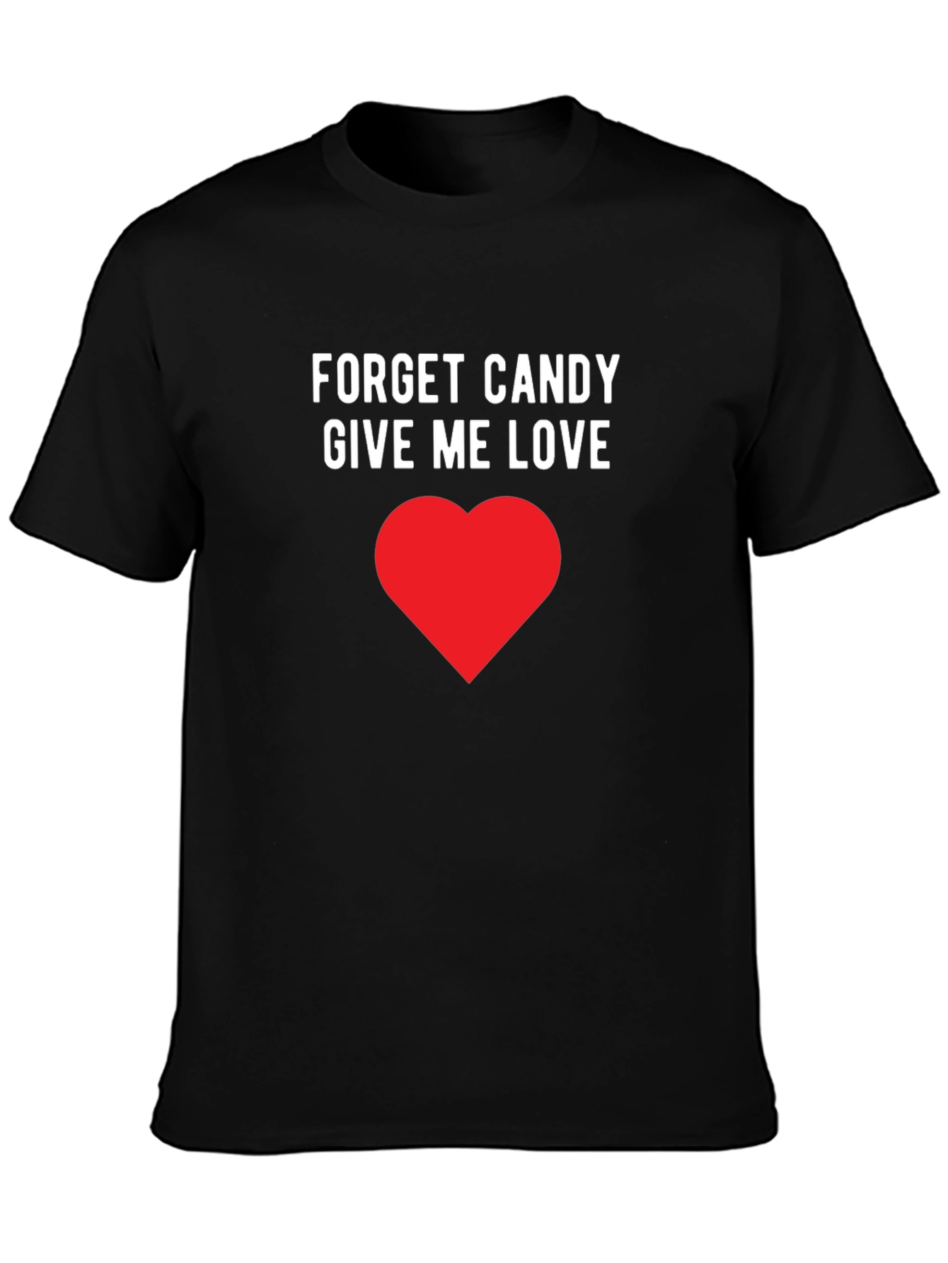 Camiseta Negra Olvida el Caramelo Dame Amor