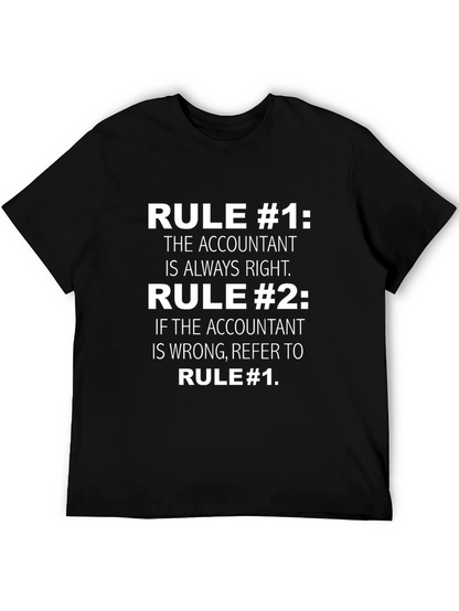 Camiseta Negra con Humor para Contadores