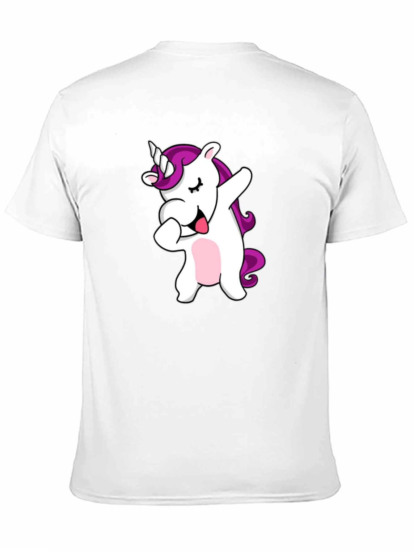 Camiseta Negra con Unicornio Dabbing