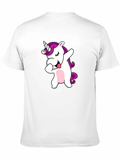 Camiseta Negra con Unicornio Dabbing