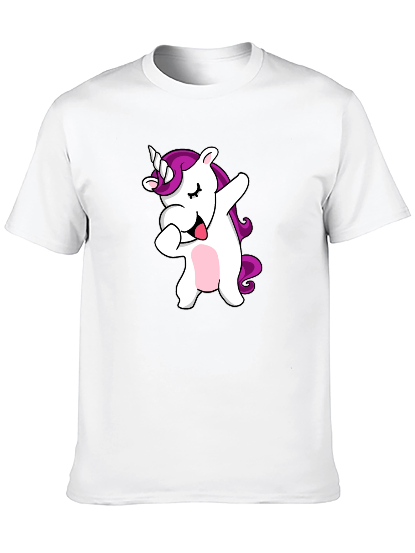 Camiseta Negra con Unicornio Dabbing