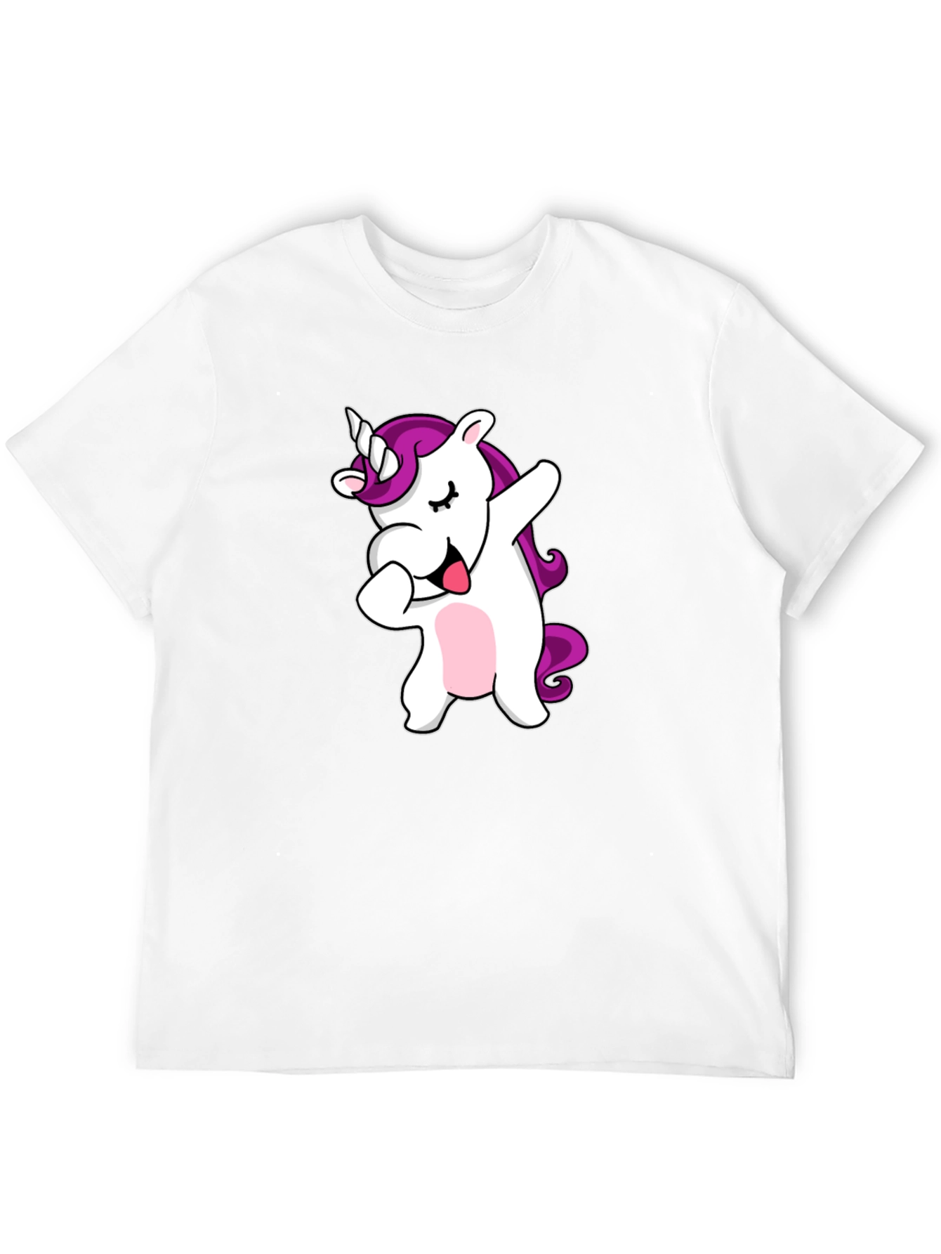 Camiseta Negra con Unicornio Dabbing