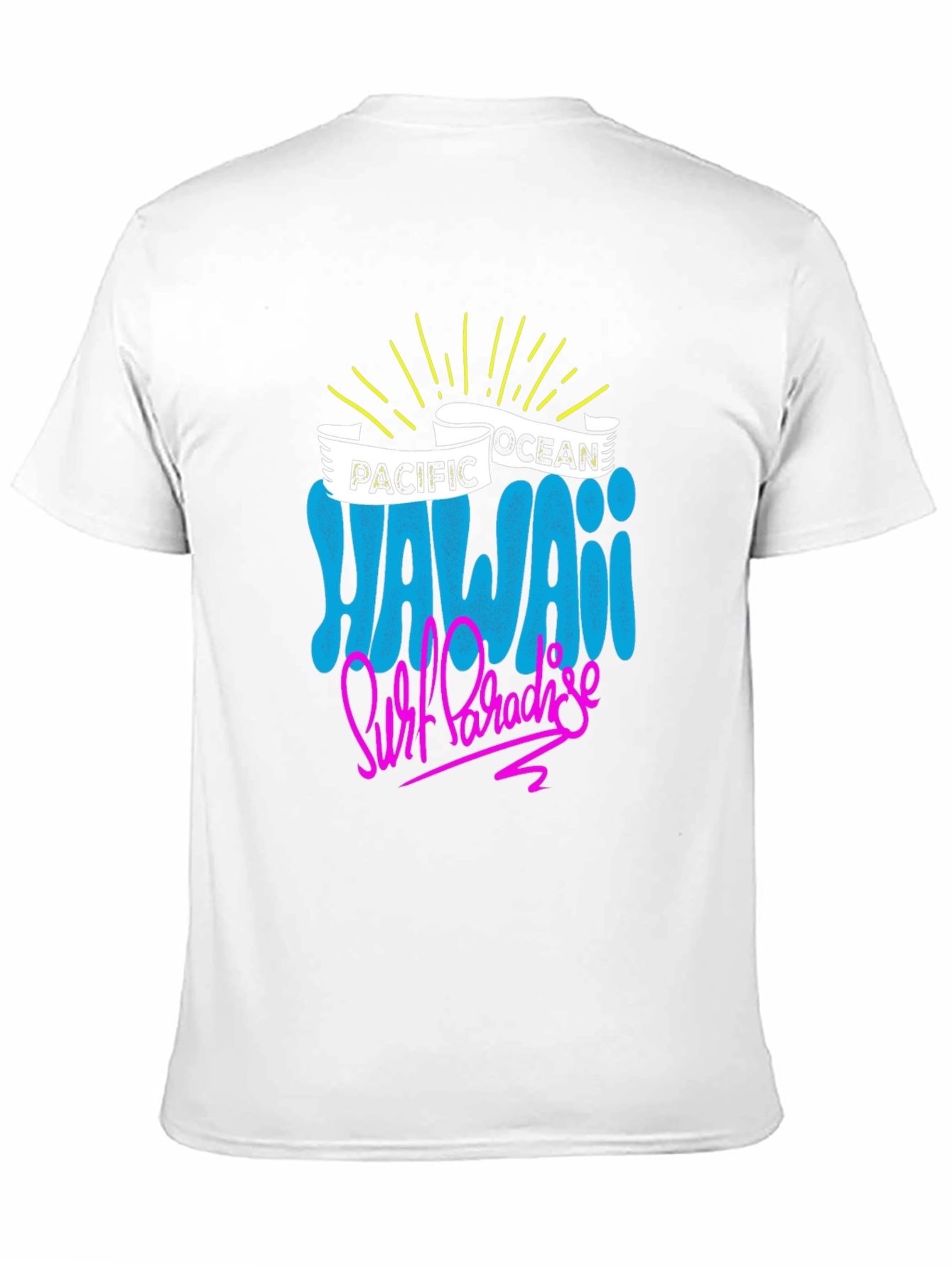Camiseta Negra Hawaii Surf Paradise