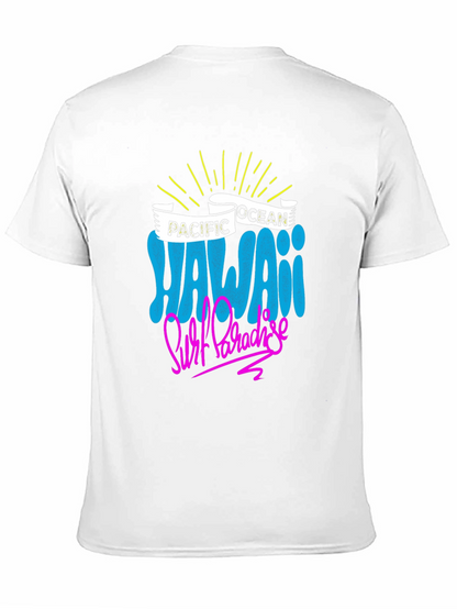 Camiseta Negra Hawaii Surf Paradise