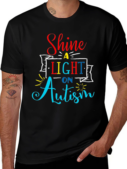Camiseta Negra Shine a Light on Autism
