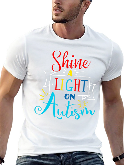 Camiseta Negra Shine a Light on Autism