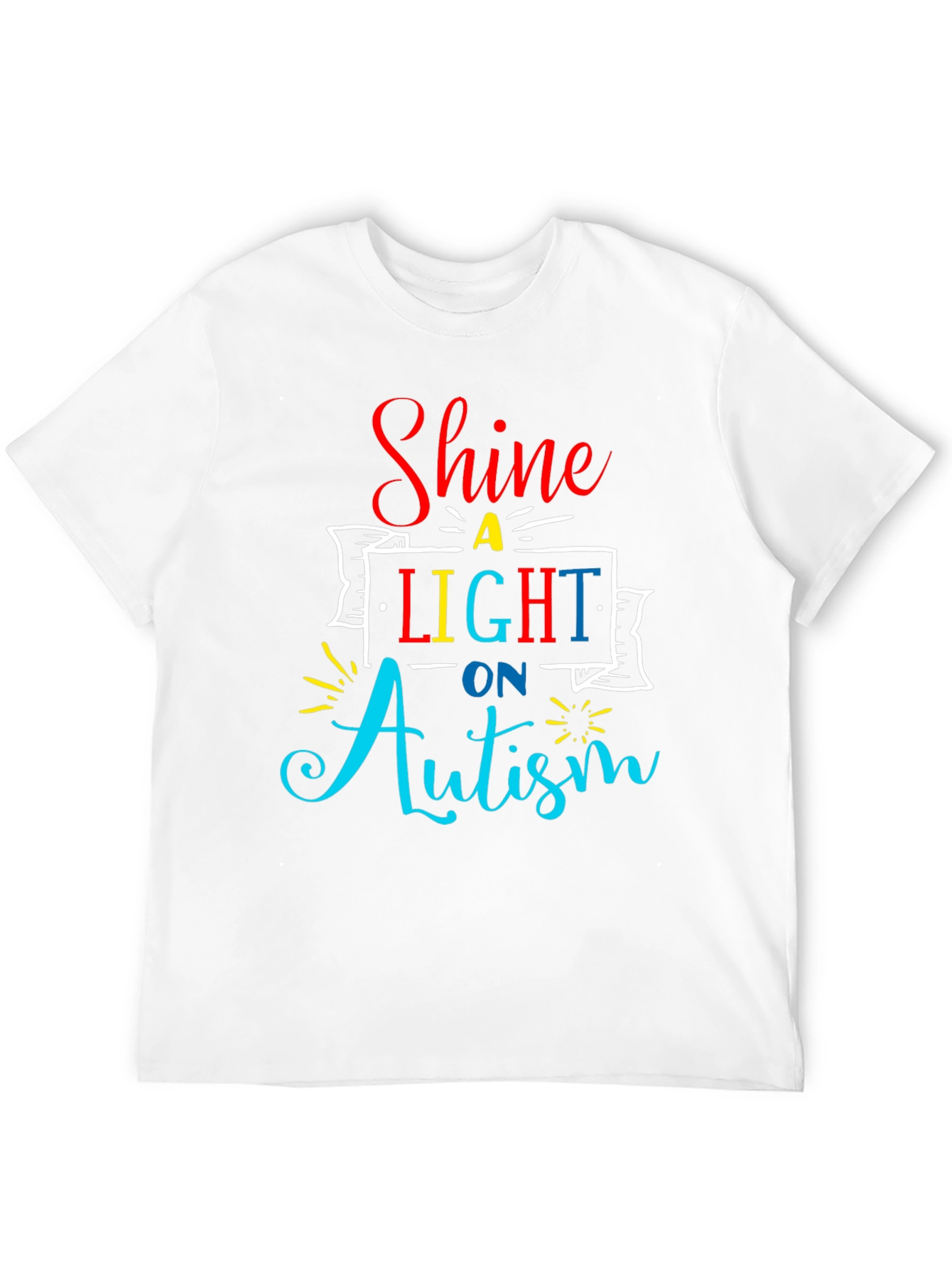 Camiseta Negra Shine a Light on Autism