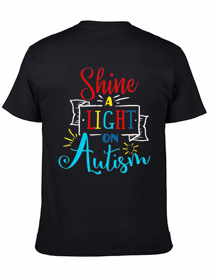 Camiseta Negra Shine a Light on Autism
