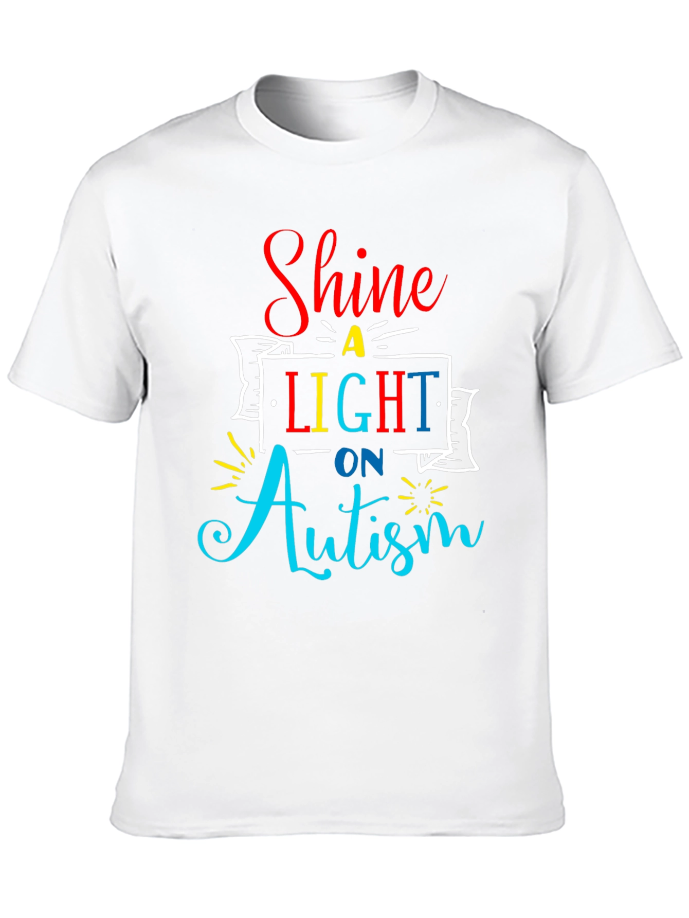 Camiseta Negra Shine a Light on Autism