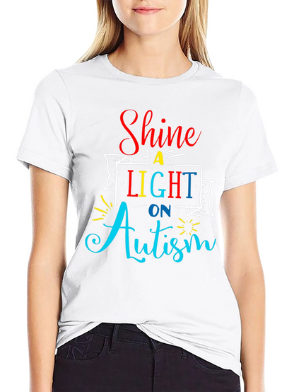 Camiseta Negra Shine a Light on Autism