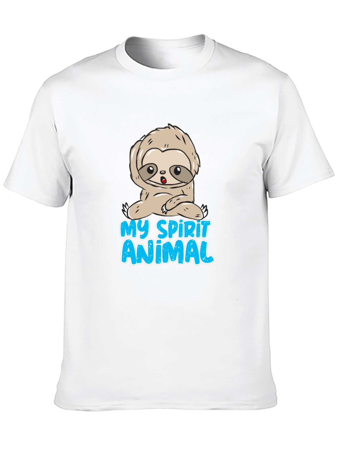 Camiseta Negra Mi Animal Espiritual Perezoso