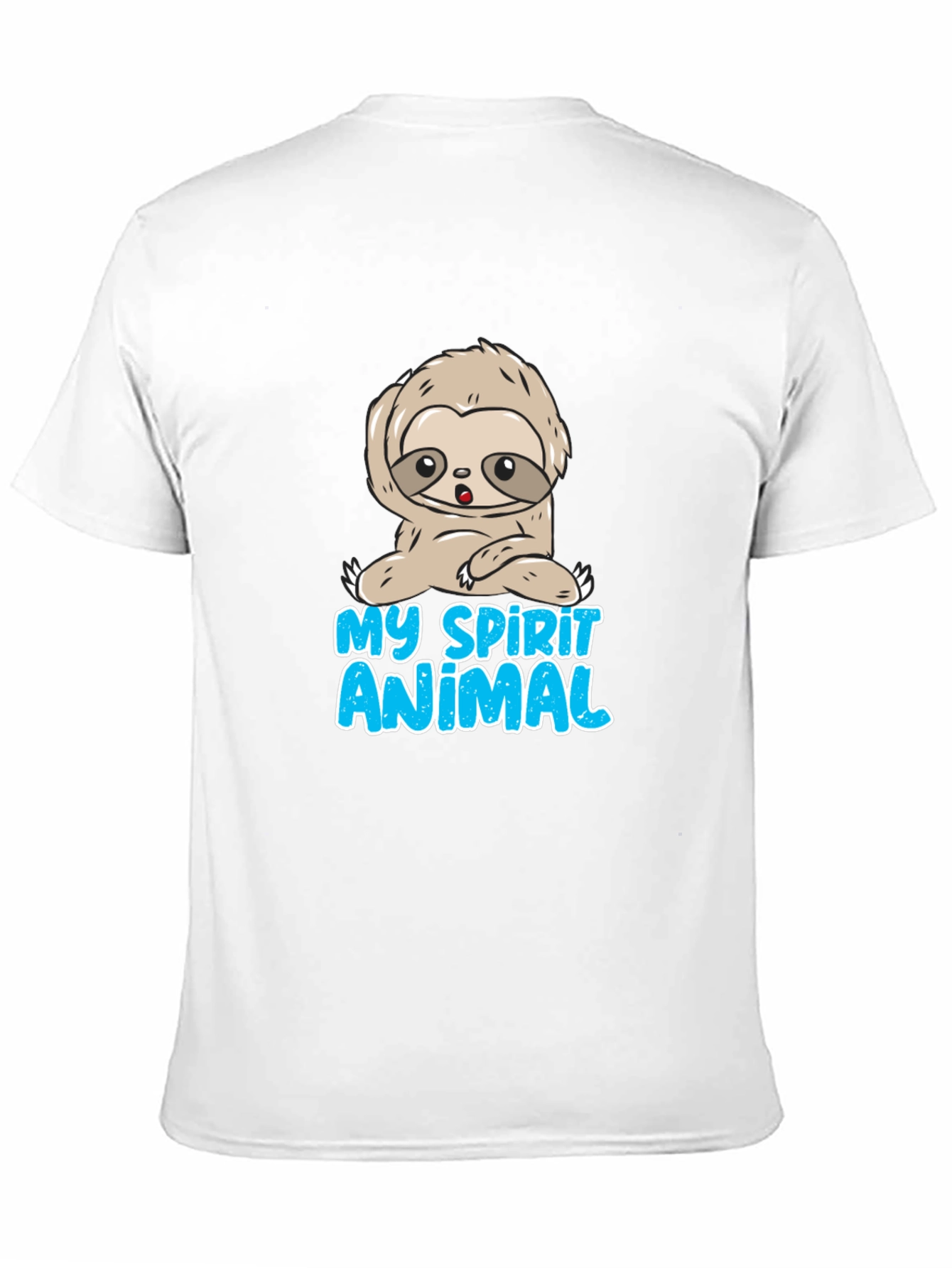 Camiseta Negra Mi Animal Espiritual Perezoso