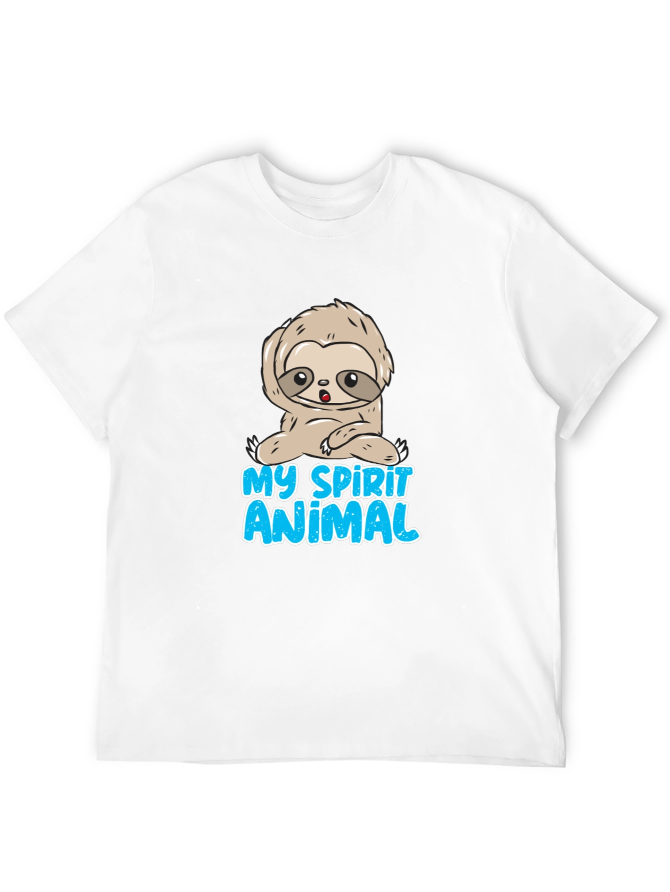 Camiseta Negra Mi Animal Espiritual Perezoso
