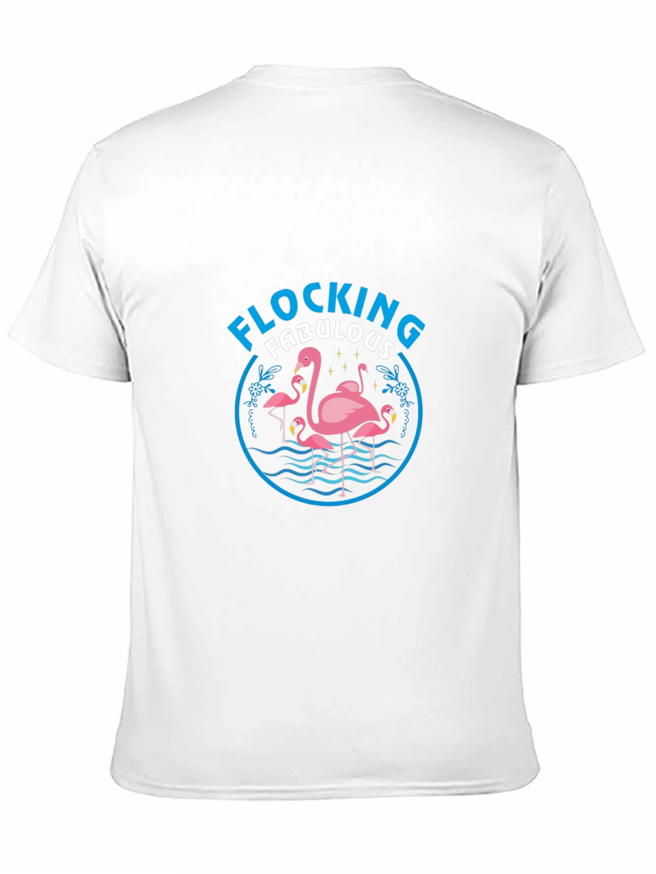Camiseta Negra Flamencos Flocking Fabulous