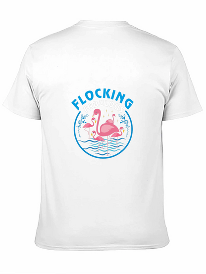 Camiseta Negra Flamencos Flocking Fabulous