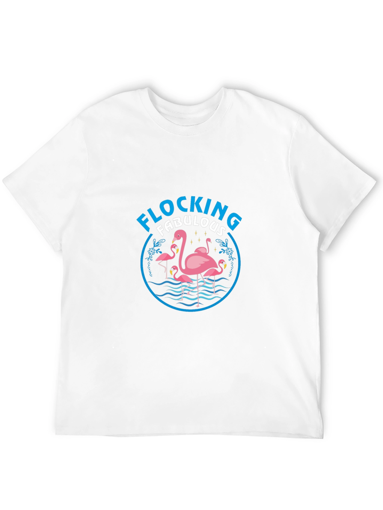 Camiseta Negra Flamencos Flocking Fabulous