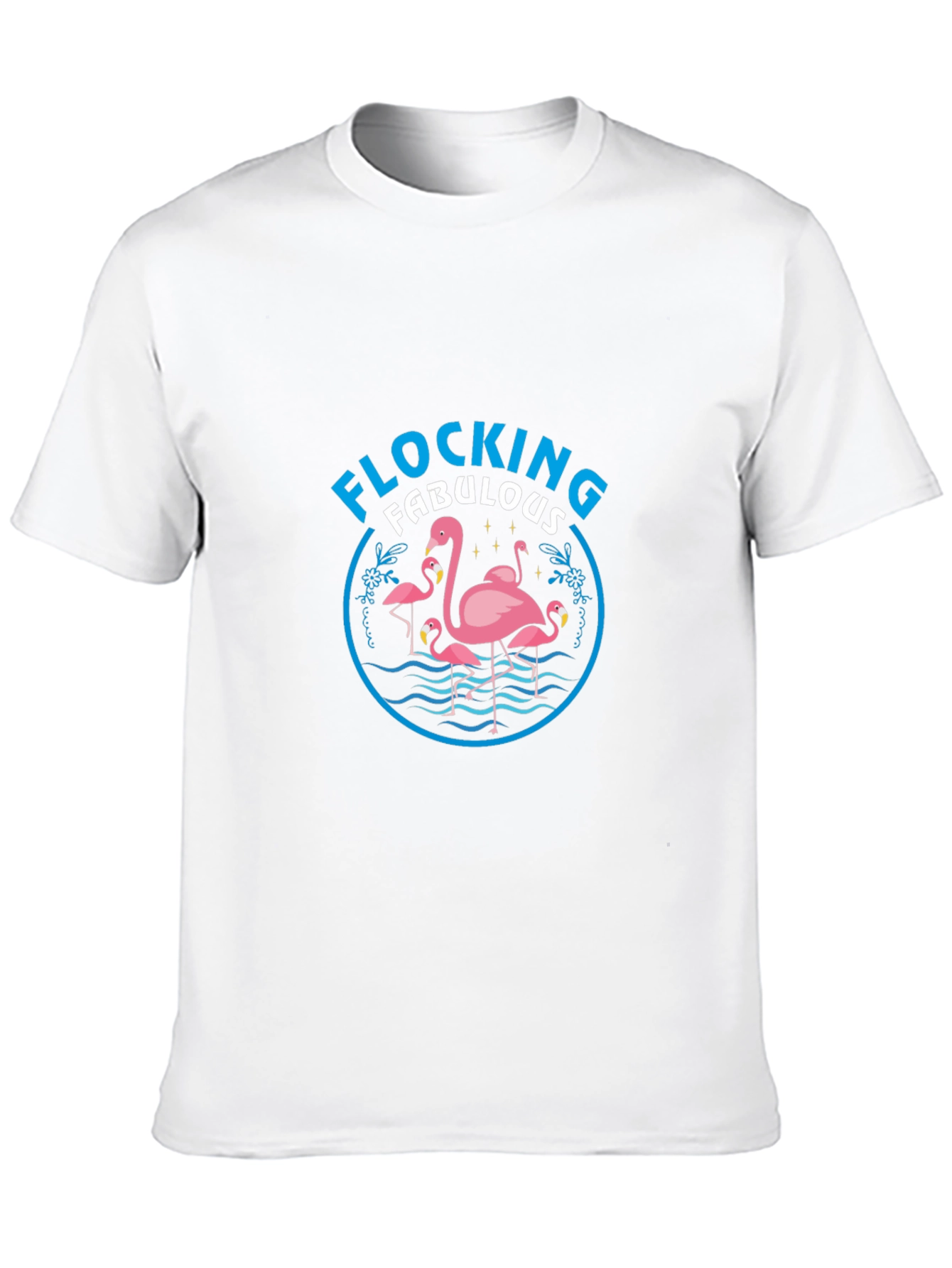 Camiseta Negra Flamencos Flocking Fabulous