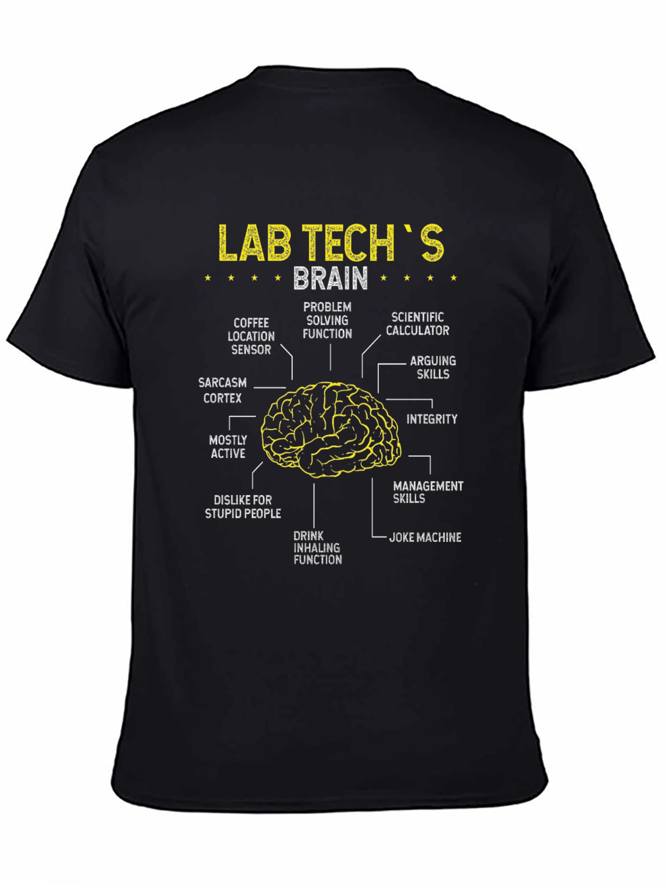 Camiseta Cerebro de Técnico de Laboratorio