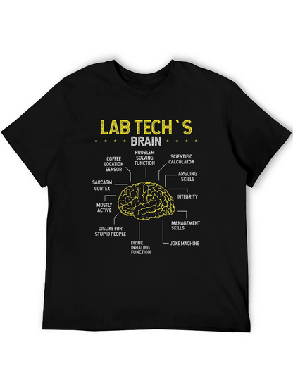 Camiseta Cerebro de Técnico de Laboratorio