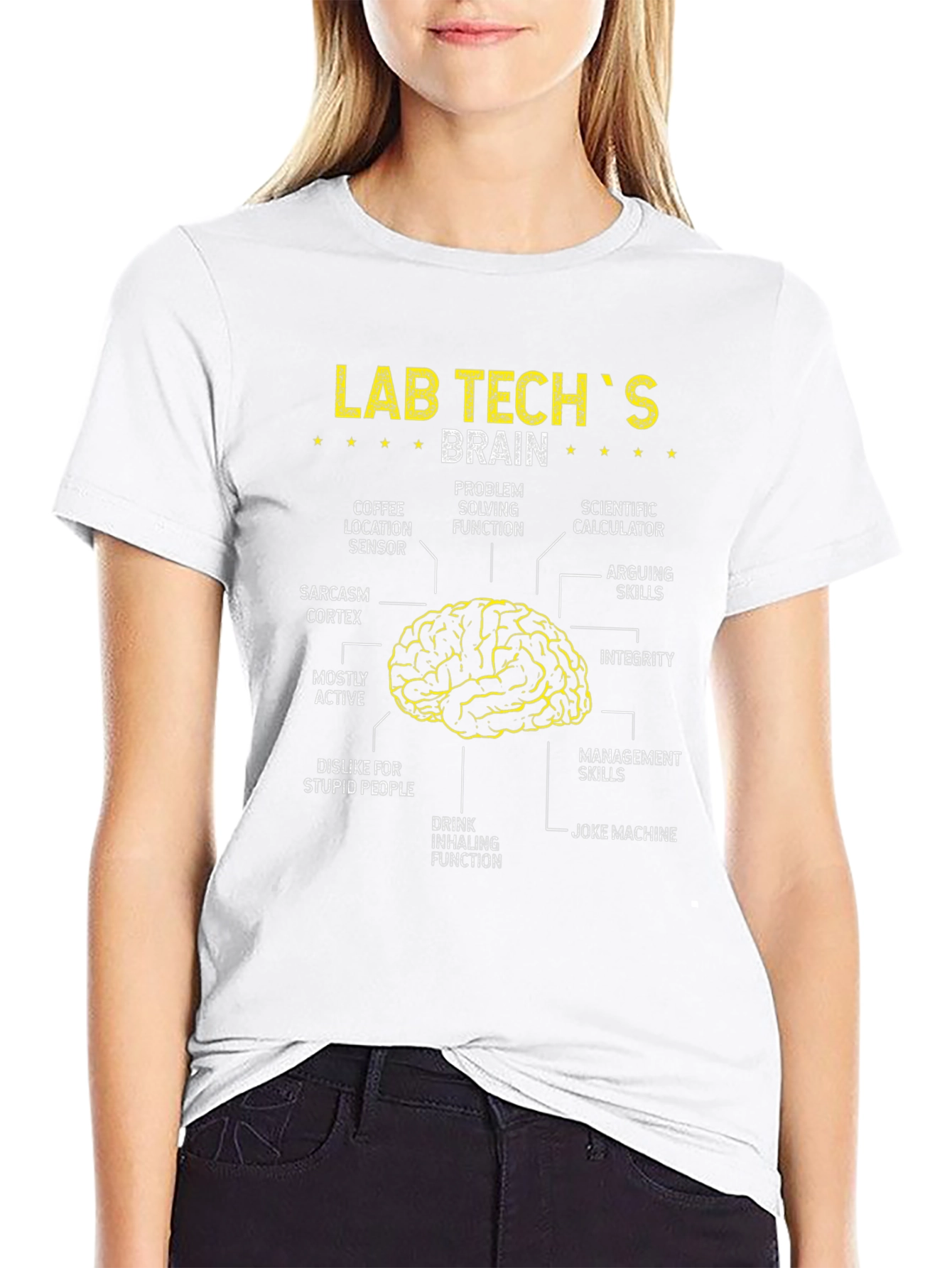 Camiseta Cerebro de Técnico de Laboratorio