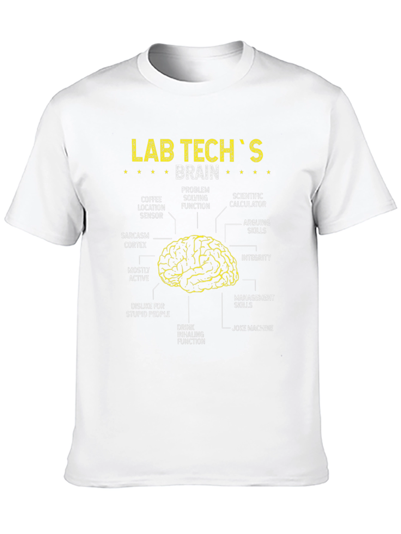 Camiseta Cerebro de Técnico de Laboratorio