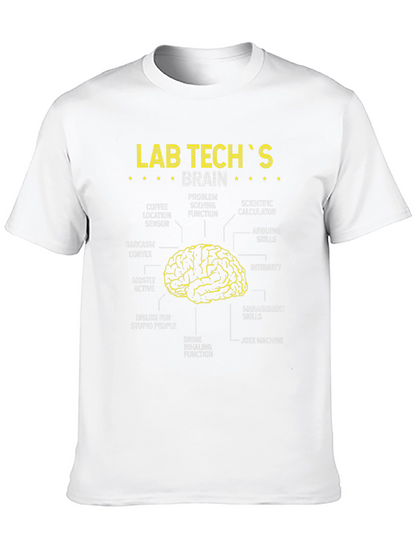 Camiseta Cerebro de Técnico de Laboratorio