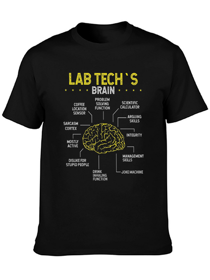 Camiseta Cerebro de Técnico de Laboratorio