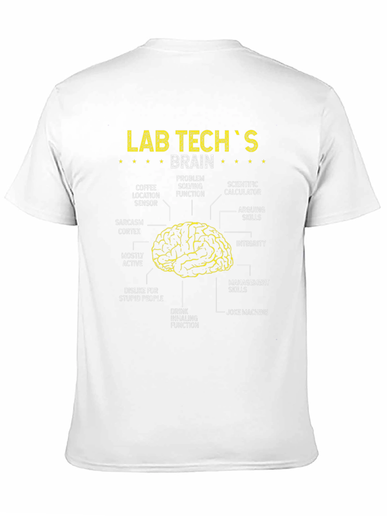 Camiseta Cerebro de Técnico de Laboratorio