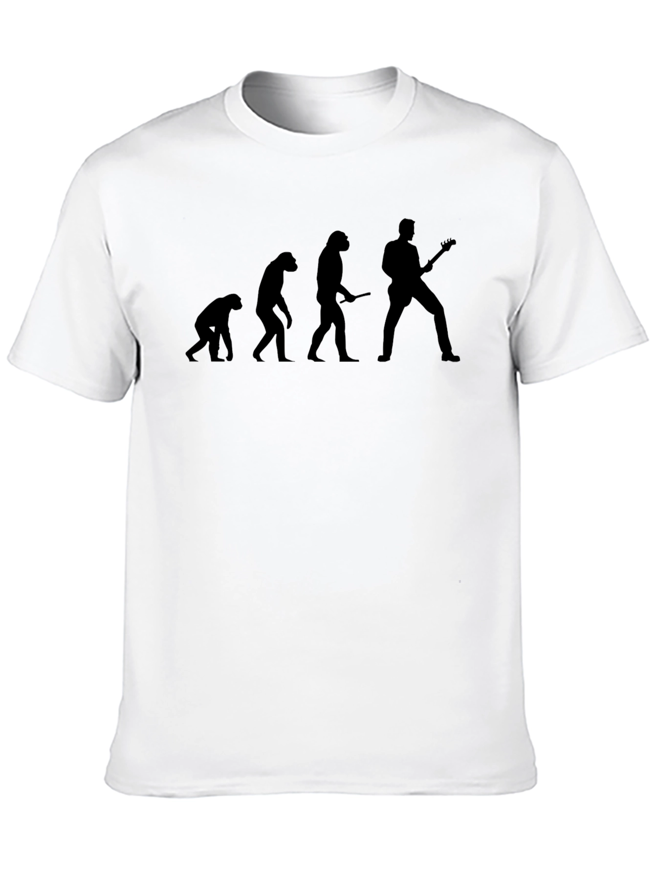 Camiseta Negra Evolución Guitarrista