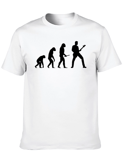 Camiseta Negra Evolución Guitarrista
