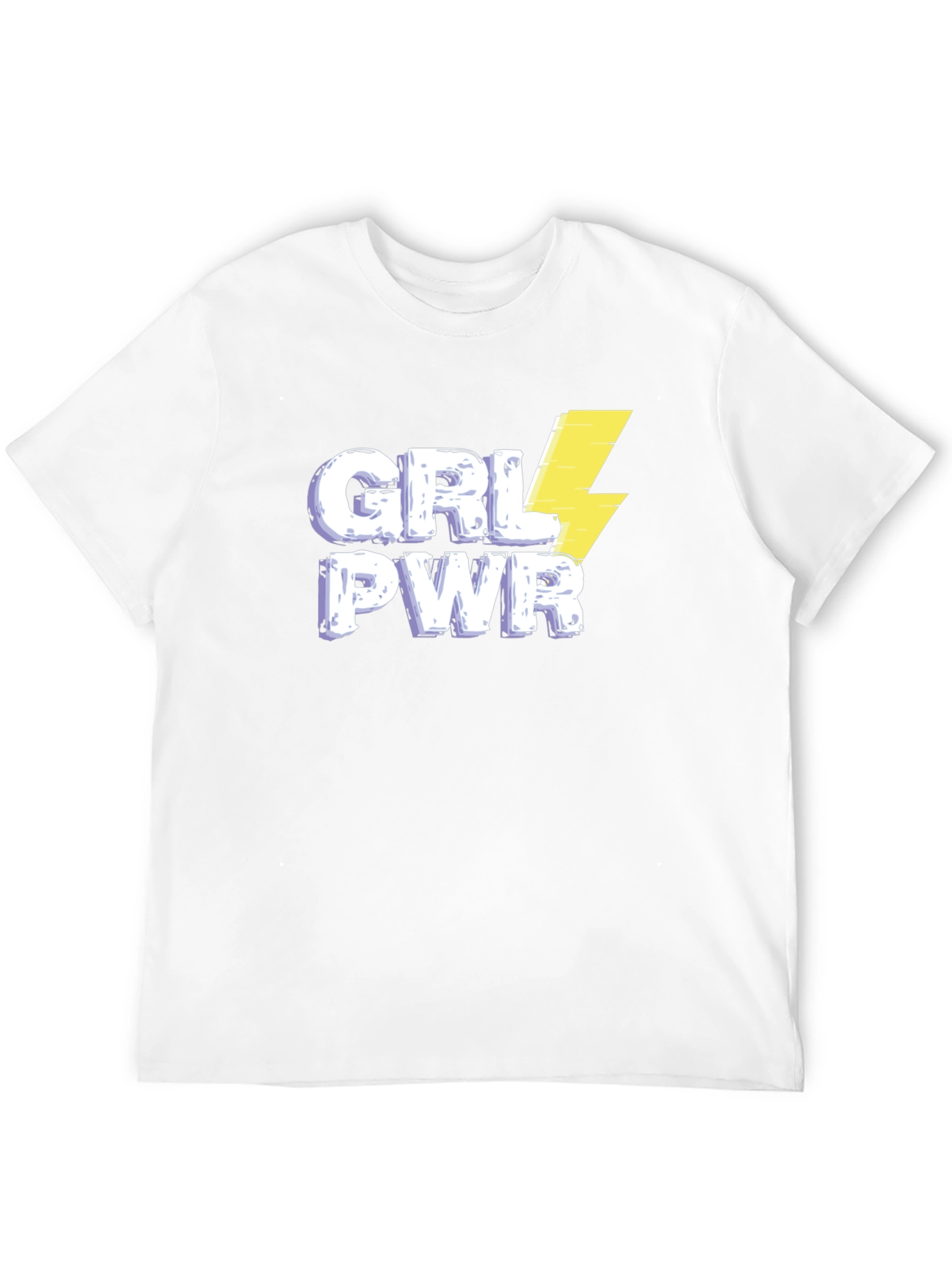 Camiseta Negra GRL PWR con Rayo para Mujer