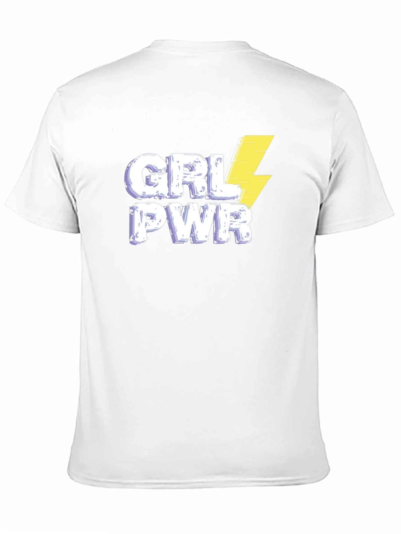 Camiseta Negra GRL PWR con Rayo para Mujer
