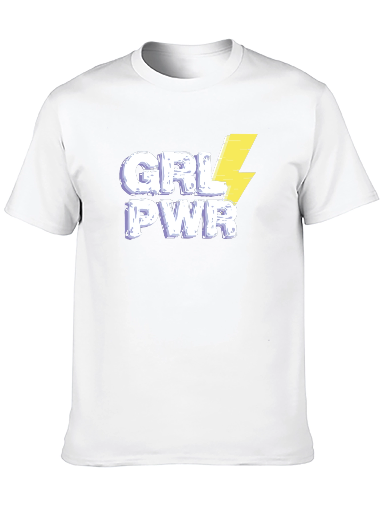 Camiseta Negra GRL PWR con Rayo para Mujer